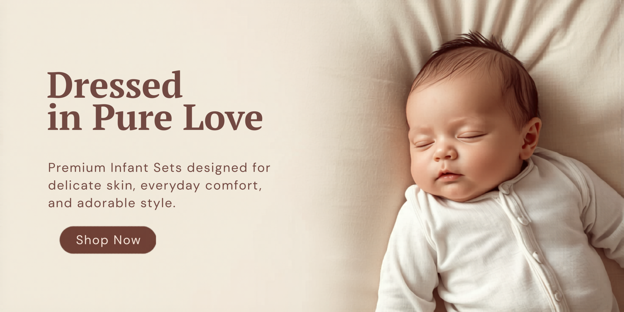 Newborn Baby Banner with Cotton Clothing