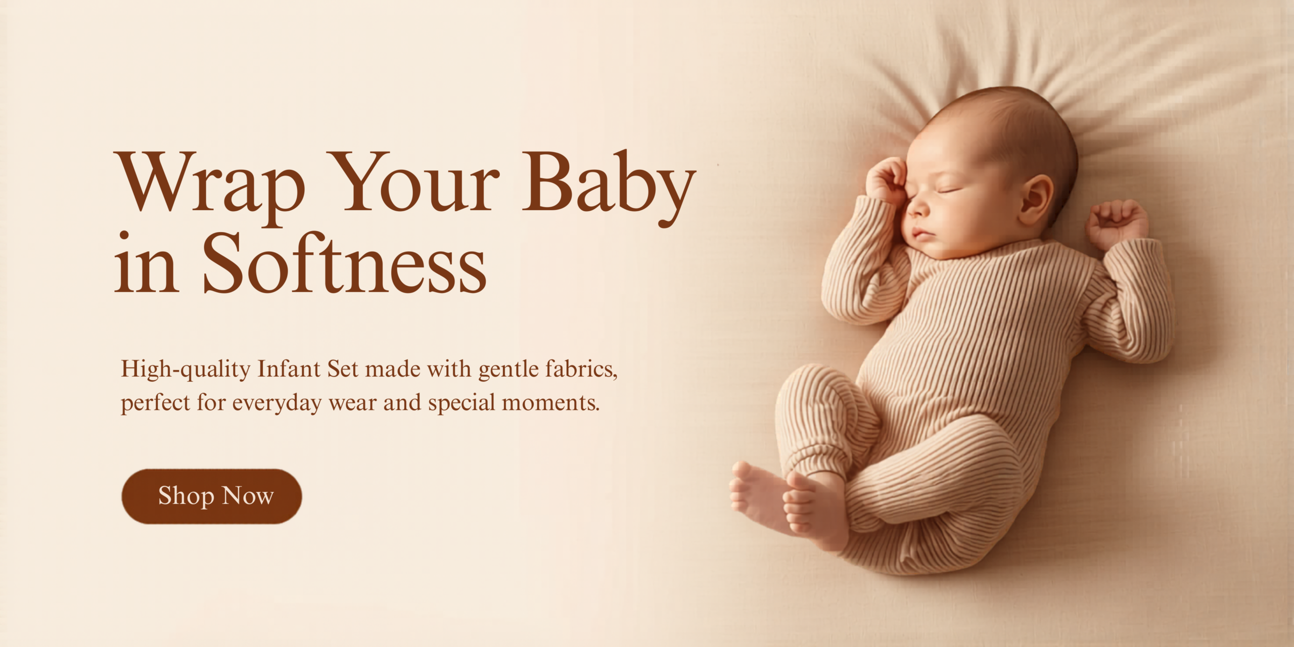 Newborn Baby in Soft Ribbed Cotton Set